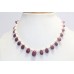 Necklace Pearl Strand Vintage Bead Ruby Freshwater Natural 1 Line Handmade B288